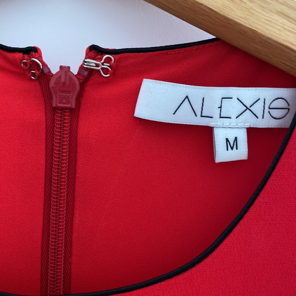 Alexis Kourtney red long sleeve romper - Picture 6 of 15